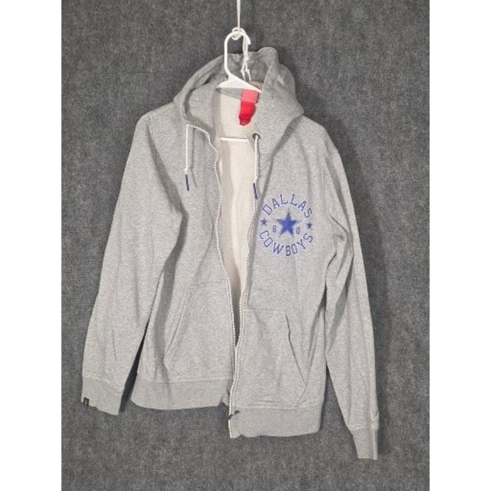 Nike Dallas Cowboys NFL Full Zip‎ Hoodie Sweatshirt Men's Large Grey Athleisure